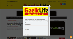Desktop Screenshot of gaeliclife.com