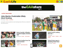 Tablet Screenshot of gaeliclife.com